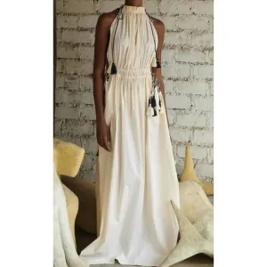 NEW ESCVDO indus maxi dress in ivory