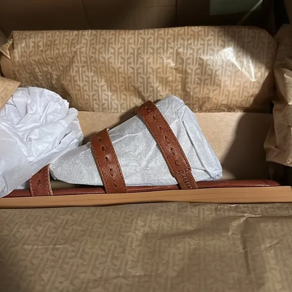NEW Frye Strappy Slide Leather Sandals