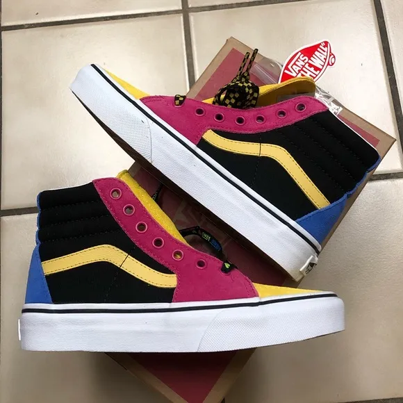NEW Girls Sk8 Hi Vans Shoes Sneakers
