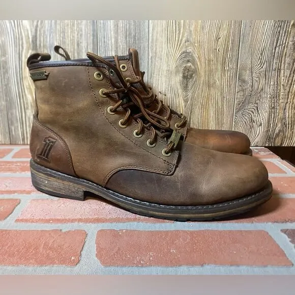 NEW Harley Davidson # D93192 Brown Leather Ankle Boot Riding Biker Boots 13