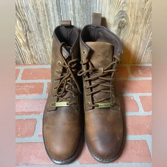NEW Harley Davidson # D93192 Brown Leather Ankle Boot Riding Biker Boots 13