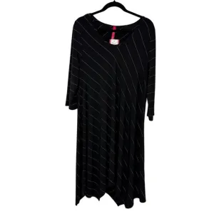 NEW IC by Connie K Dress Women XL Black Striped