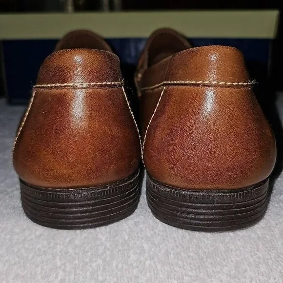 New in Box Giorgio Brutini Leather Loafer Tassels Buckskin Brown Size Mens 10