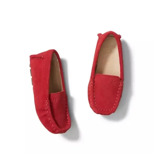 NEW • Janie and Jack • Boys Bradbury Red Suede Leather Loafers Slip On: 8 and 10