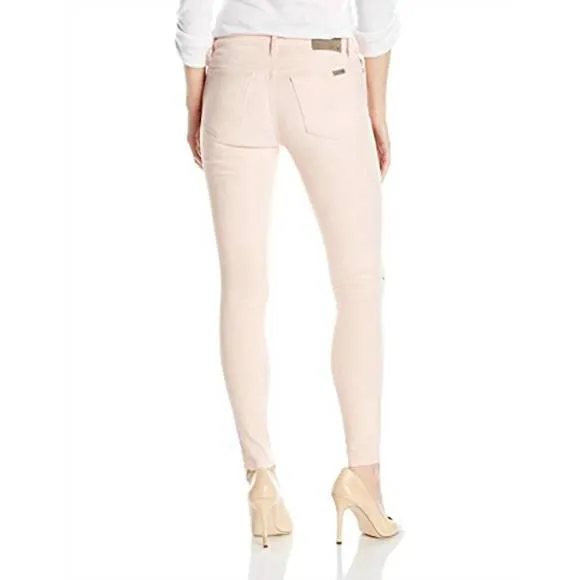 NEW JOE'S JEANS icon mid rise ripped knees skinny jeans in melon pink
