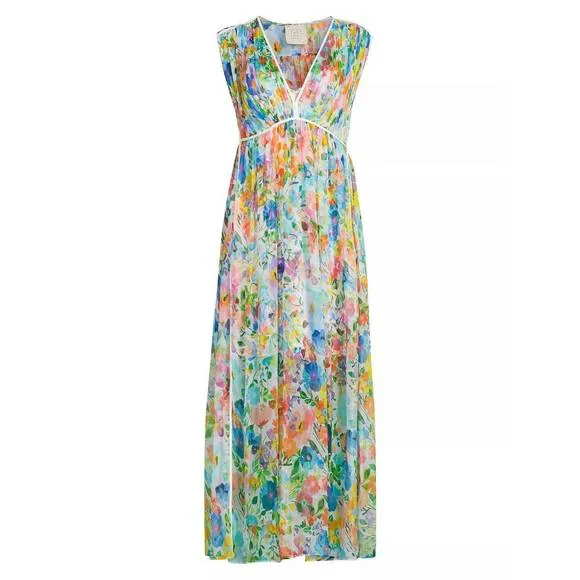 NEW JOHNNY WAS dylane maxi dress in wild blooms