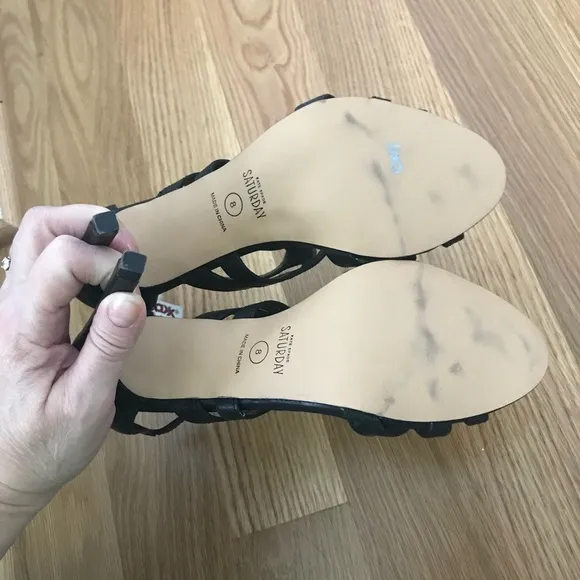 New KATE SPADE SATURDAY Stiletto Sandals *Back Zip Heels*