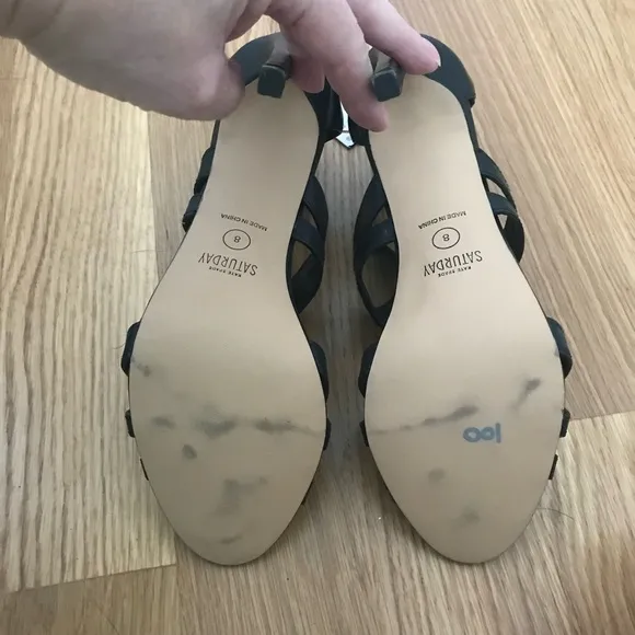 New KATE SPADE SATURDAY Stiletto Sandals *Back Zip Heels*