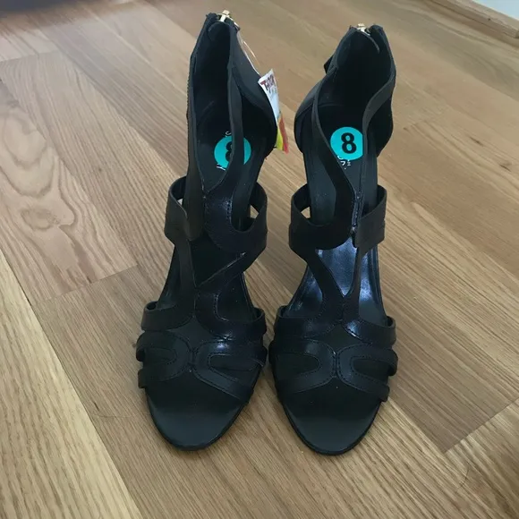 New KATE SPADE SATURDAY Stiletto Sandals *Back Zip Heels*