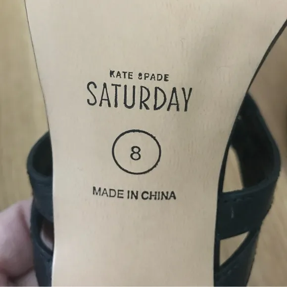 New KATE SPADE SATURDAY Stiletto Sandals *Back Zip Heels*