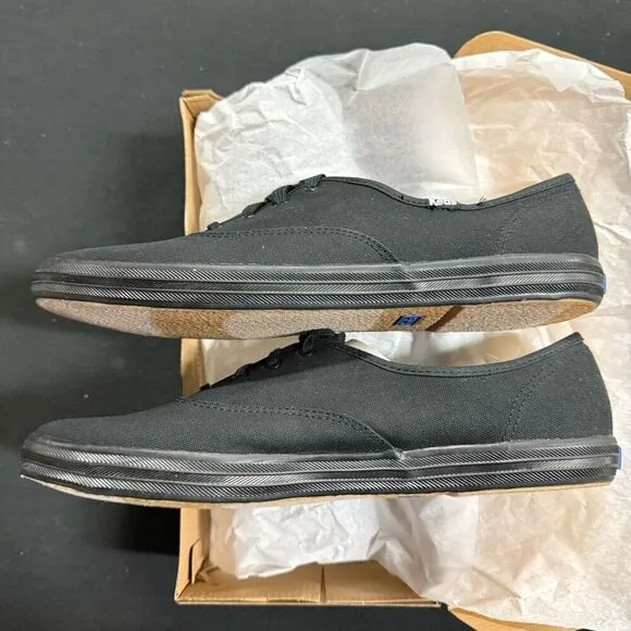 New Keds Black Champion Canvas Sneakers 13