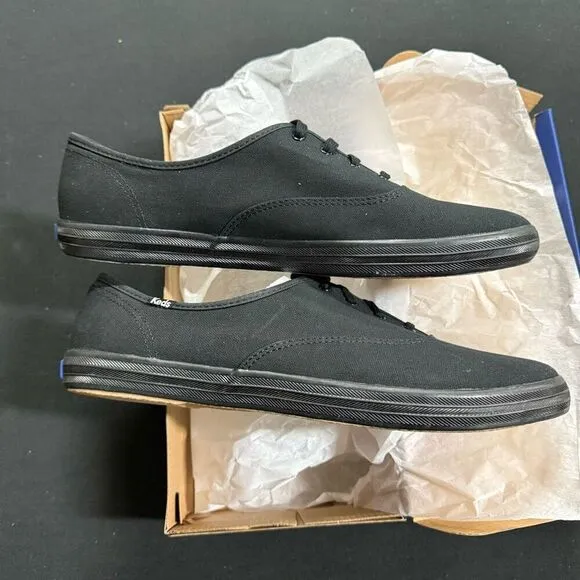 New Keds Black Champion Canvas Sneakers 13