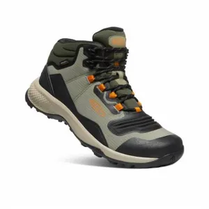 NEW KEEN men’s tempo flex mid hiking boots in vetiver/desert sun