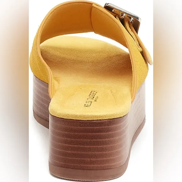 NEW Kelsi Dagger Leather Platform Sandals in Mellon