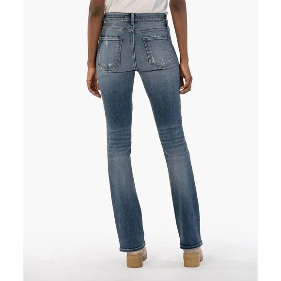 NEW KUT FROM THE KLOTH women's natalie high rise boot cut in ardor wash