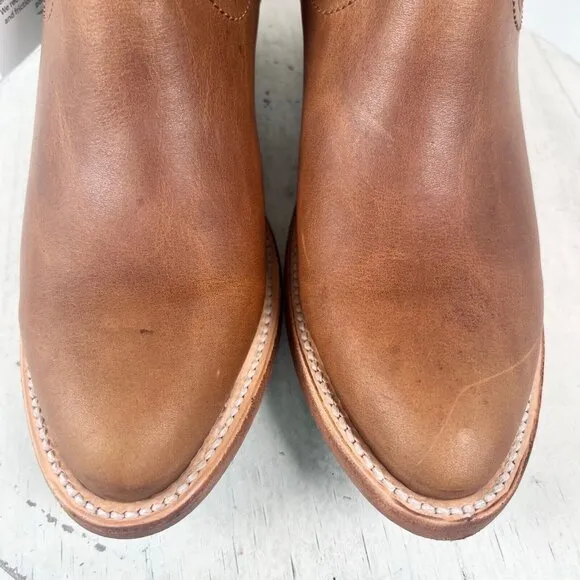 NEW Lane PLAIN JANE Womens Cowboy Bootie 7.5 Short Western Brown Cowgirl Boots