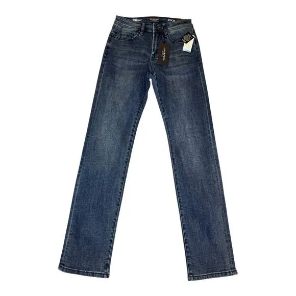 NEW Liverpool Men's Relaxed Straight Jeans 29x34 Medium Wash Blue Denim NWT