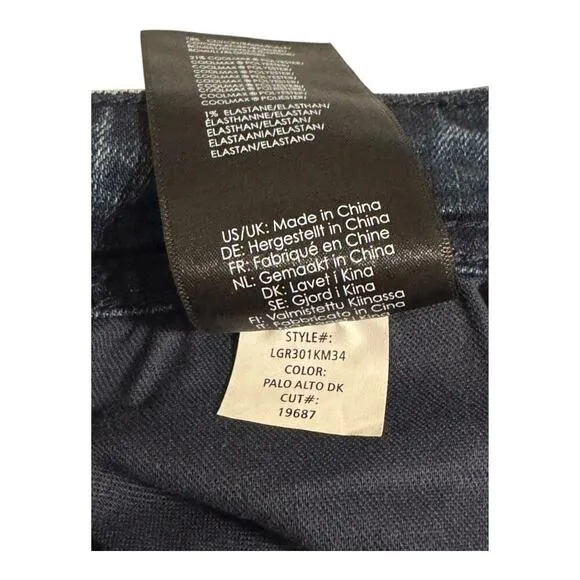 NEW Liverpool Men's Relaxed Straight Jeans 29x34 Medium Wash Blue Denim NWT