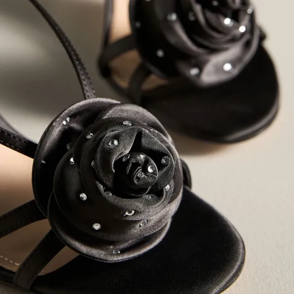 New Lola Cruz sandals with satin flower - Size 38 (EUR)