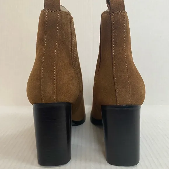 New Marc Fisher Womens Maree Stretch Ankle Boots leather/suede