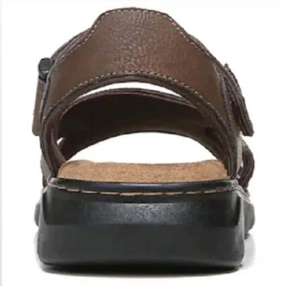 New Men Brown Fisherman Sandals Hiking Shoes Dr. Scholls Size 10