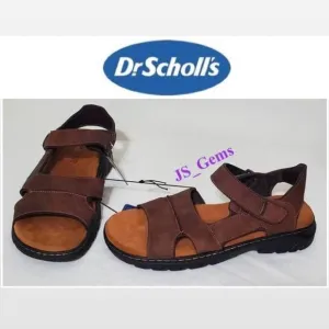 New Men Brown Fisherman Sandals Hiking Shoes Dr. Scholls Size 10