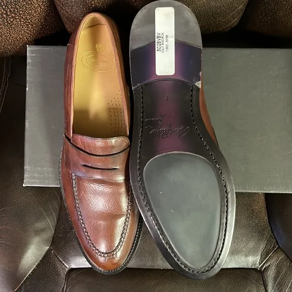 NEW!! Men’s Alan Payne slip On Loafer Saddle Tan Leather Size 9M