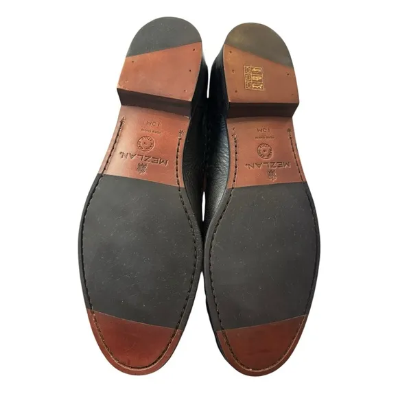 New Mezlan Sierra Black Brown Men's Leather Slip-on Loafers 13  13M