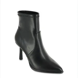 New Mia BARBARA BLACK STRETCH bootie kitten heel boots 10