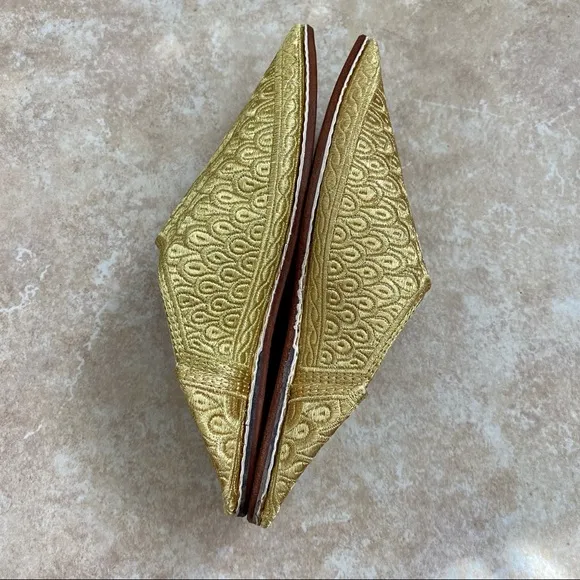 NEW Moroccan Luxury Babouche Gold Thread Embroidered Real Leather Slippers