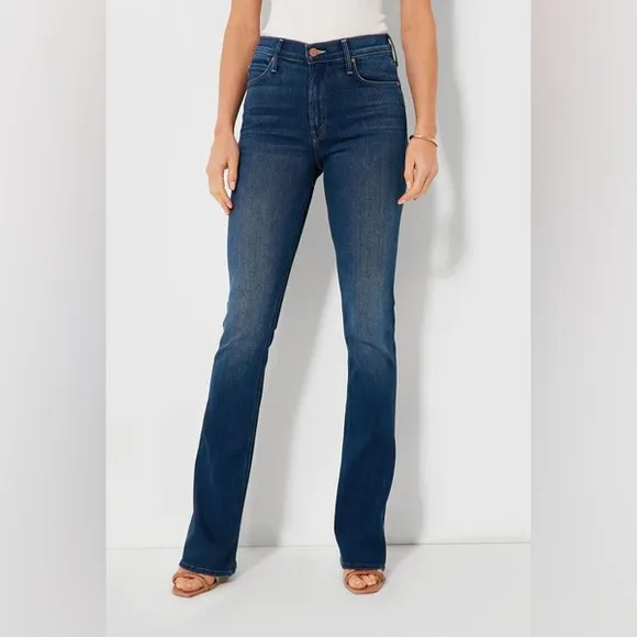NEW MOTHER Denim The Runaway Flare Bootcut Jeans Home Movies Blue 29 NWT