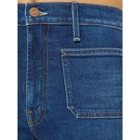 NEW MOTHER lil patch rambler zip sneak (these boots are made for walkin) in blue