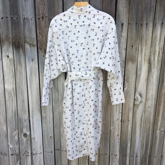 New Munthe Patrina Floral Shirtdress Organic Cotton White 36