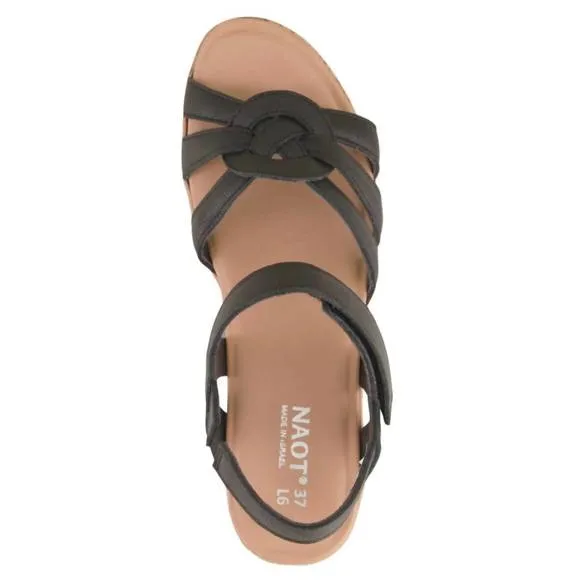 NEW NAOT women's tropical wedge sandal in black
