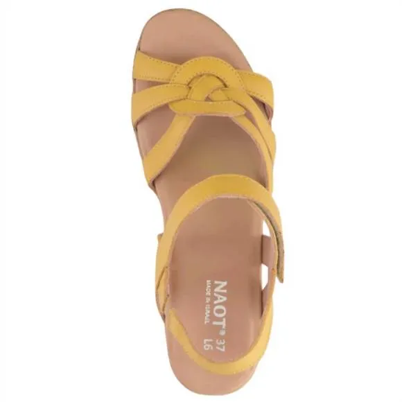 NEW NAOT women's tropical wedge sandal in marigold