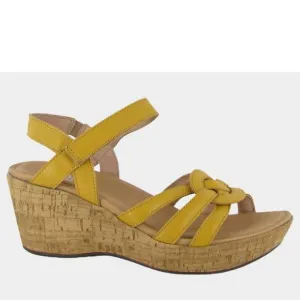 NEW NAOT women's tropical wedge sandal in marigold