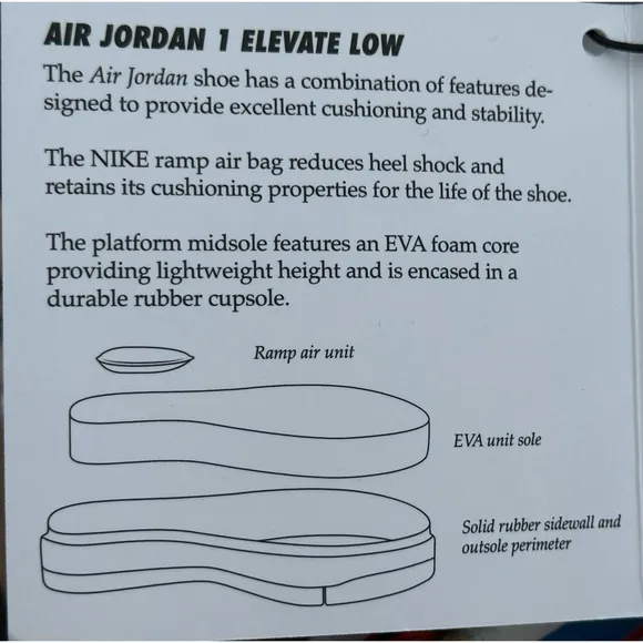 NEW Nike Air Jordan 1 Elevate Low Casual Sneaker - Size Womens US 5.5 | fits 4Y