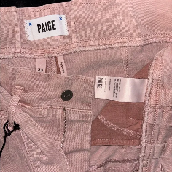 NEW🌸 PAIGE Nayla size 30 Paperbag Waist Skirt in Vintage Rouge Glow nwot