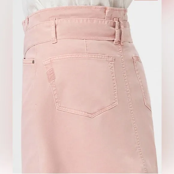 NEW🌸 PAIGE Nayla size 30 Paperbag Waist Skirt in Vintage Rouge Glow nwot