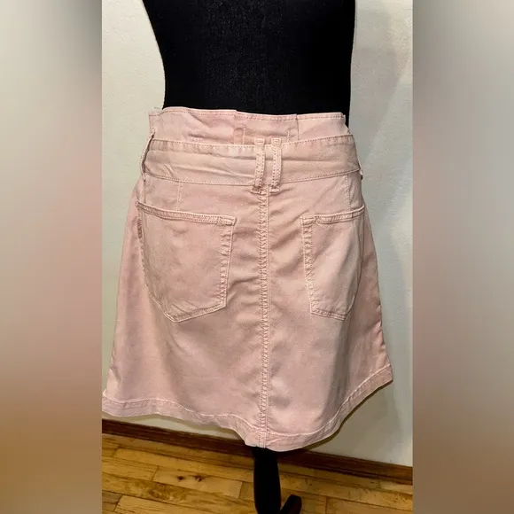 NEW🌸 PAIGE Nayla size 30 Paperbag Waist Skirt in Vintage Rouge Glow nwot
