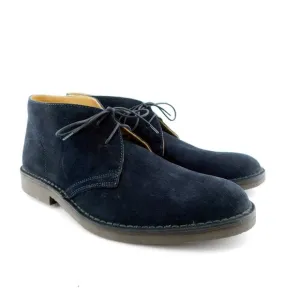 New PEAL &amp; CO Brooks Brothers Midnight Navy Blue Suede Chukka Desert Boots 12