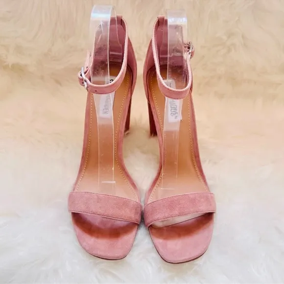 New! Rare STEVE MADDEN Franky Strappy Square Heel Sandals in Mauve