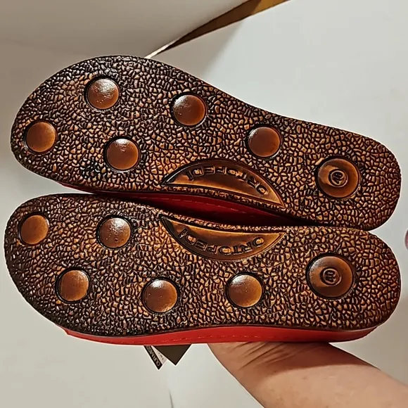 New Red Spring Step Flowerchild open back sandals