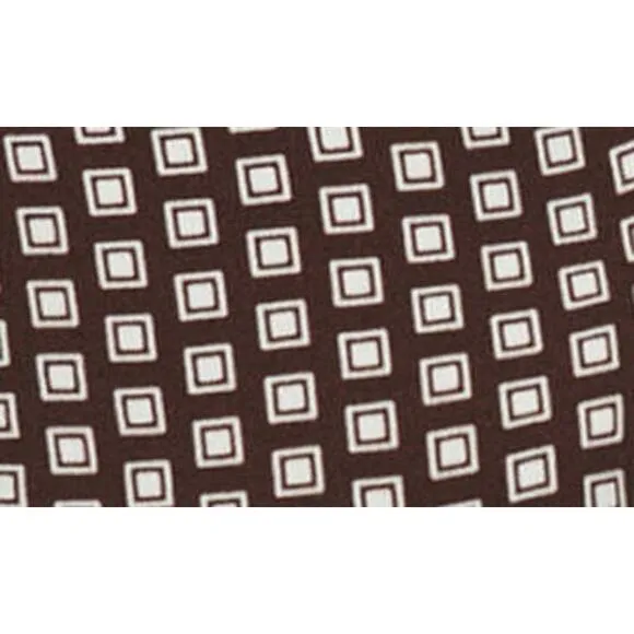 NEW Reformation Noha Geo Print Mini Dress Kicky Slit Sleeveless Brown Size 10