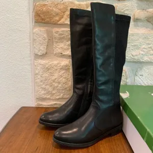 NEW Remonte by Rieker Emilia Riding Boots Black Stretch Leather 37 6