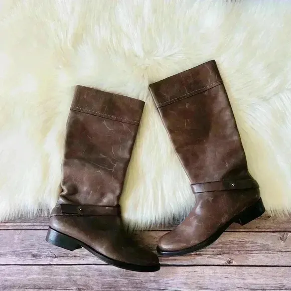 New Roberto Del Carlo Riding Leather Boots