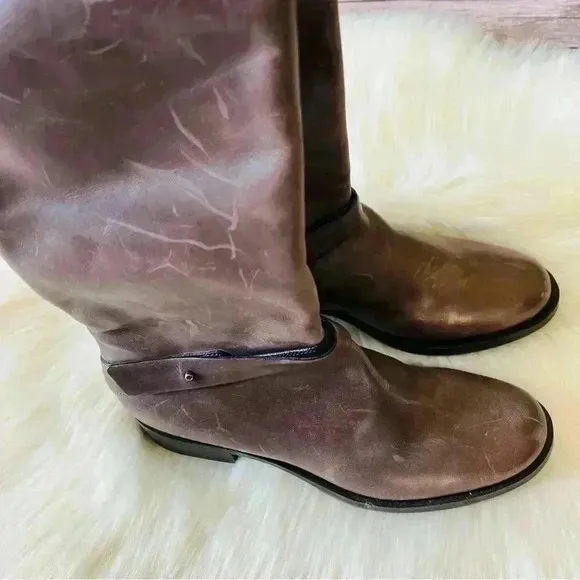 New Roberto Del Carlo Riding Leather Boots