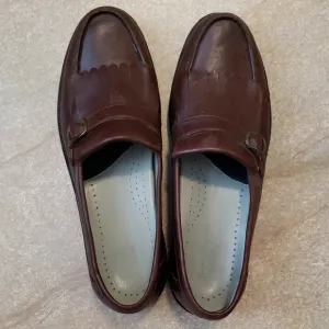 NEW Rockport Brown Leather Slip-On Loafers
