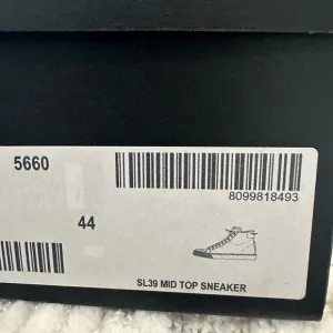 NEW Saint Laurent - Pink Canvas SL 39 Mid Top Sneakers size 10 1/2