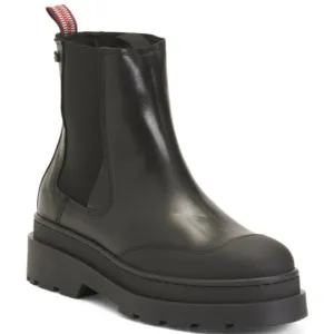 NEW SCOTCH &amp; SODA Made In Portugal Leather Chelsea Boots black for women 663mn